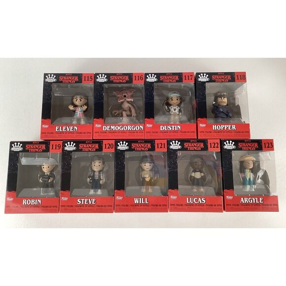 Stranger Things Funko Minis Netflix Vinyl Figures Season 4 Complete Set of 9 New - Picture 2 of 16